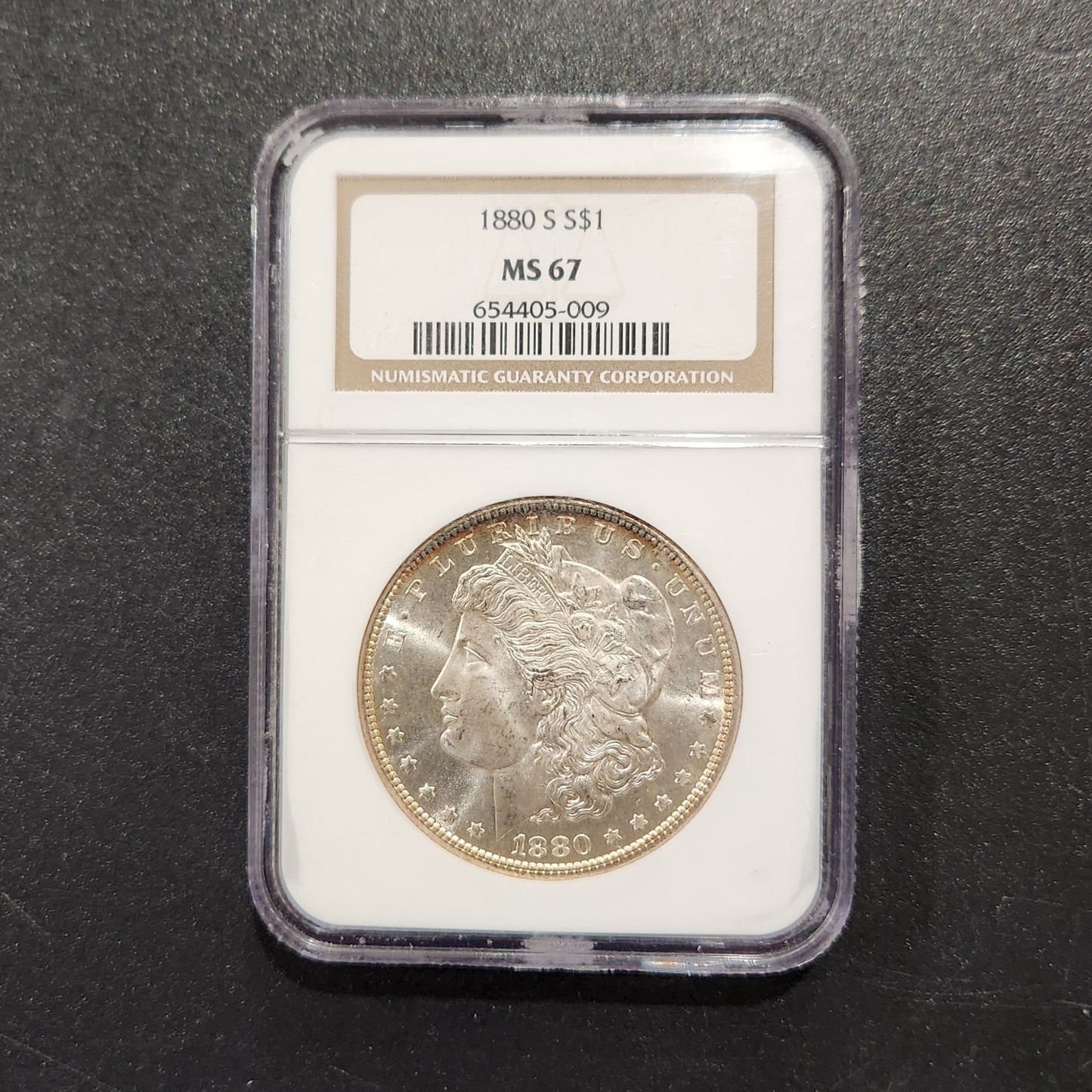 1880S NGC MS67 Morgan Silver Dollar