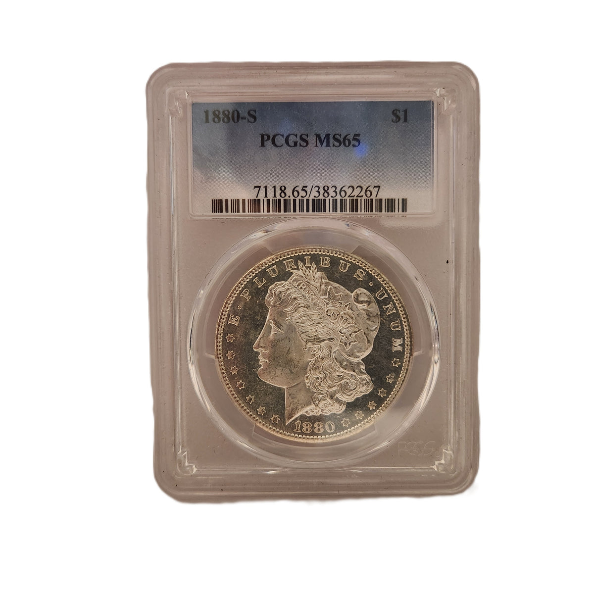 1880S PCGS MS65 MORGAN SILVER DOLLAR