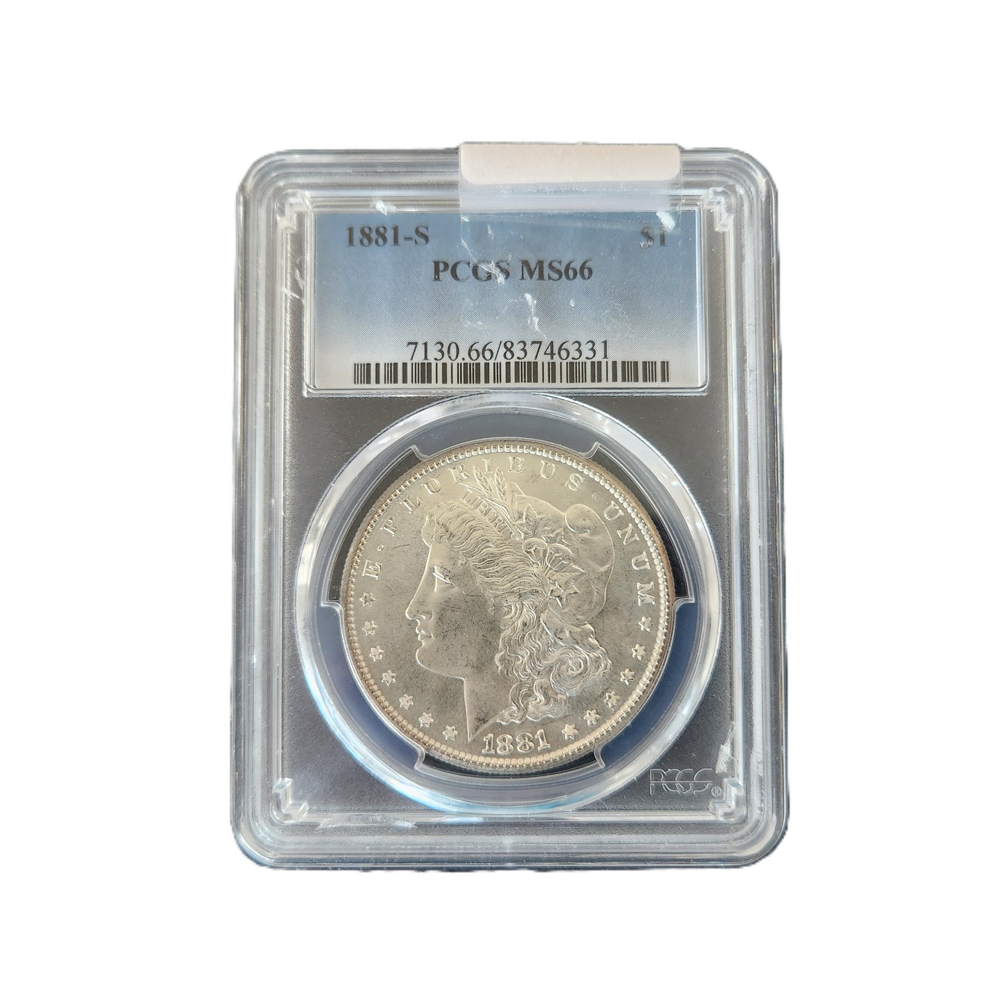 1881S MORGAN SILVER DOLLAR MS66