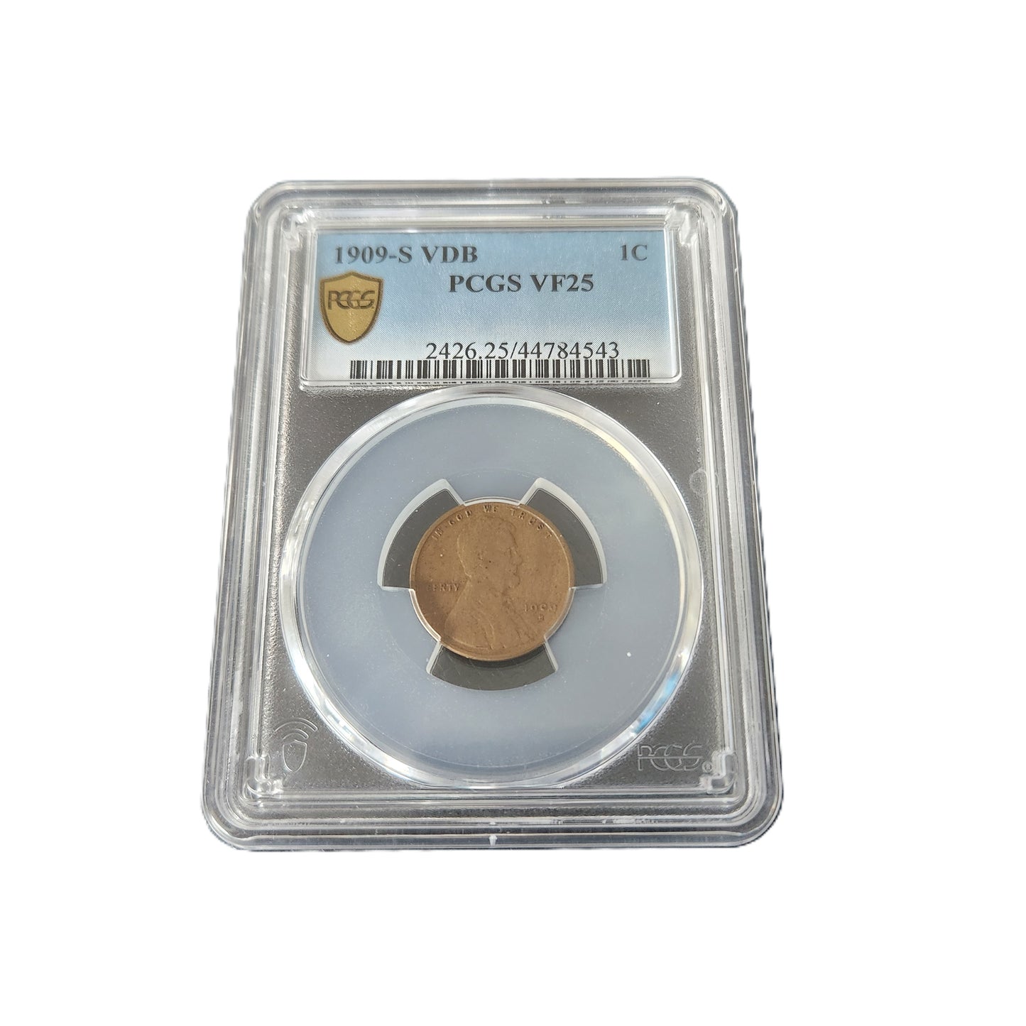 1909-S VDB LINCOLN PENNY PCGS VF25