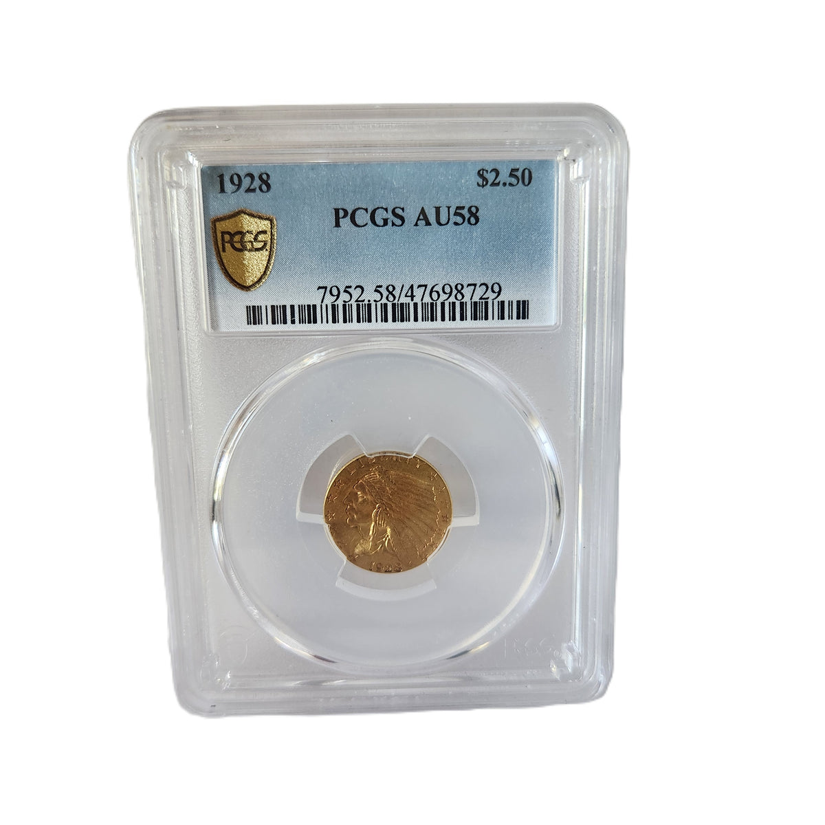 1928 PCGS AU58 $2.50 GOLD INDIAN