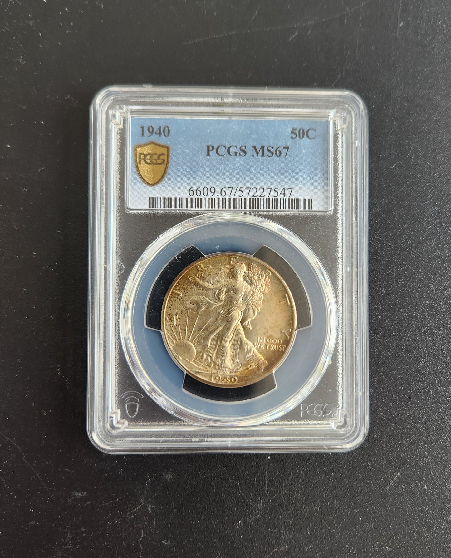 1940 PCGS MS67 Walking Liberty Half Dollar