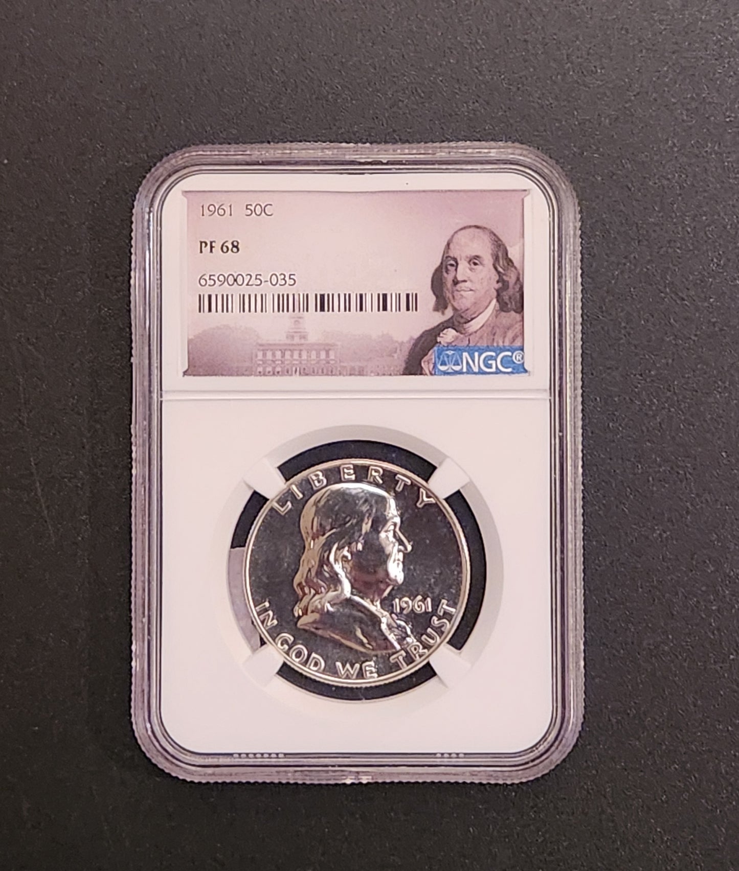 1961 NGC PF68 Ben Franklin Half Dollar