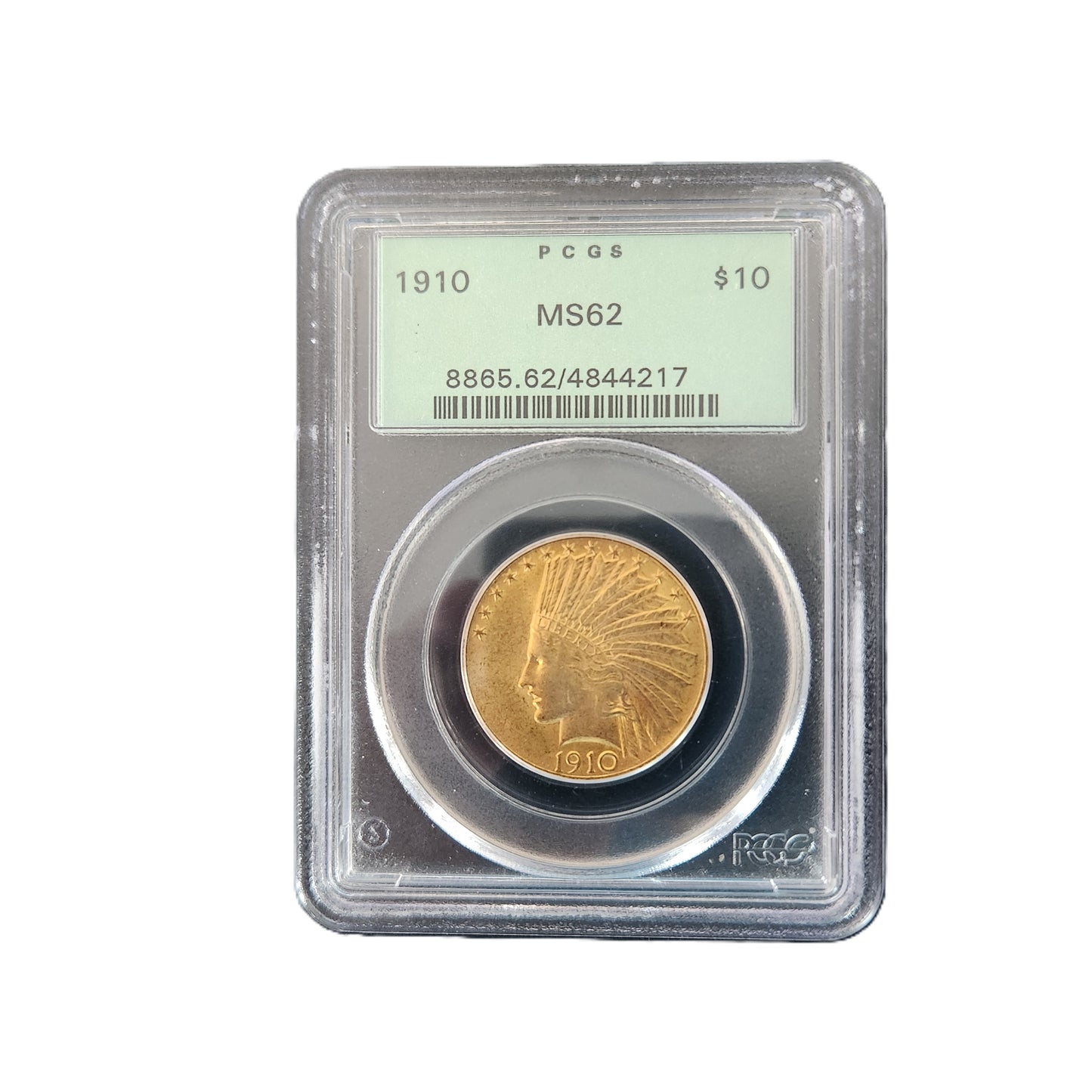 1910 PCGS MS62 $10 GOLD INDIAN