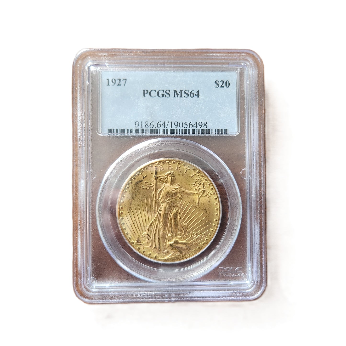 1927 St. GAUDENS $20 GOLD DOUBLE EAGLE PCGS MS64