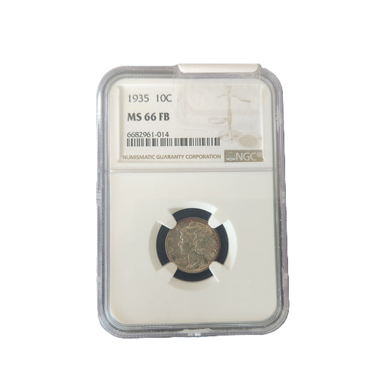 1935 MERCURY DIME MS66 FB
