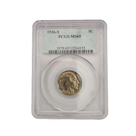 1936S PCGS MS65 BUFFALO NICKEL
