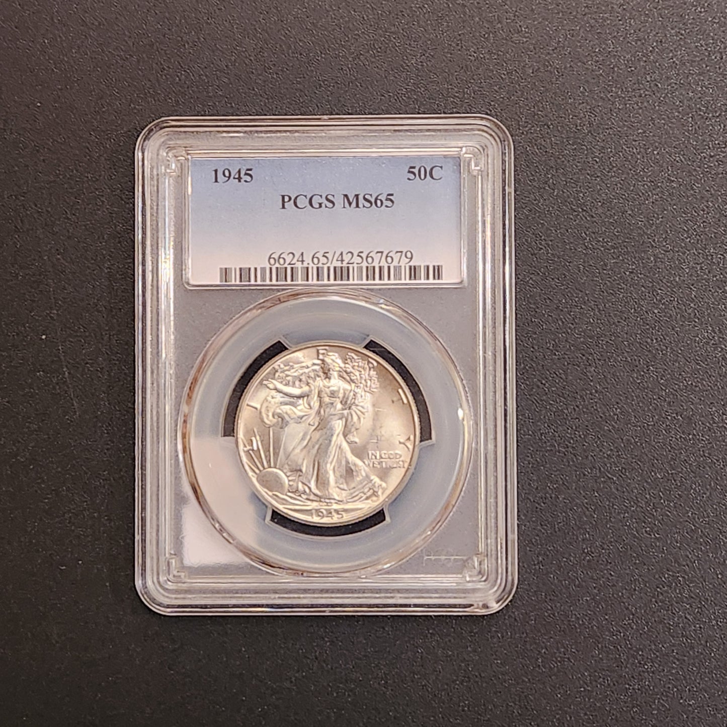 1945 PCGS MS65 Walking Liberty Half Dollar