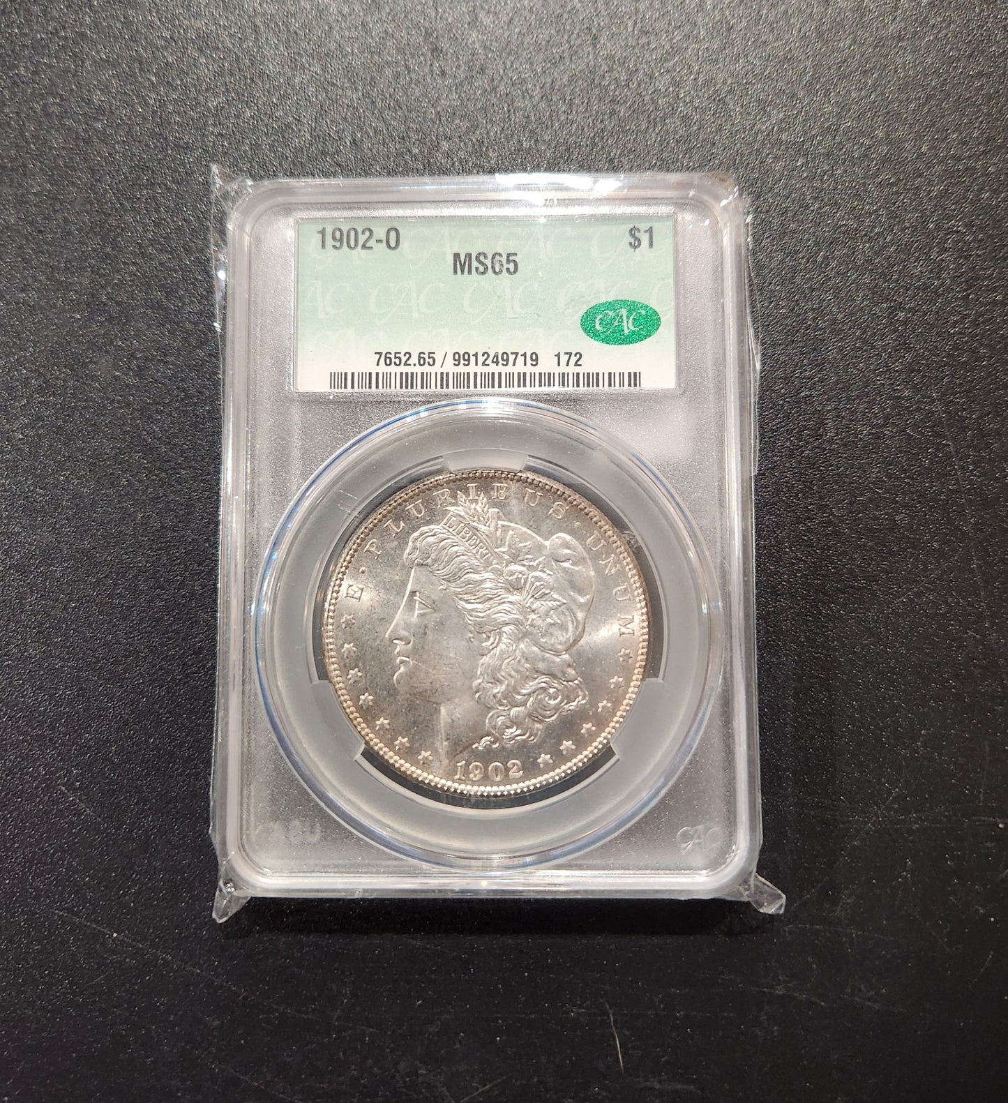 1902-O CAC MS65 Morgan Silver Dollar
